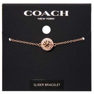 🆕 Coach Rose Gold Open Circle Slider Bracelet. 💖 Goes with every ensemble!